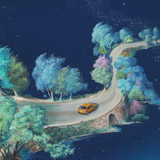 "Шоссе № 0", х.м.,70*100 см, 2015г. " Highway # 0 ", oil on canvas, 70*100 cm, 2015